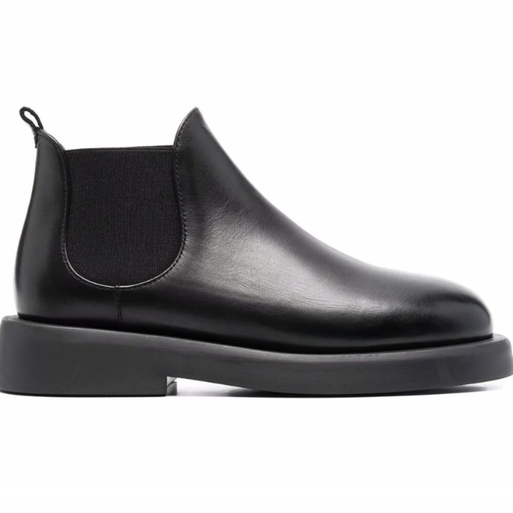 Marsell Black Gomme Gommello Boots Womens Size 36.5